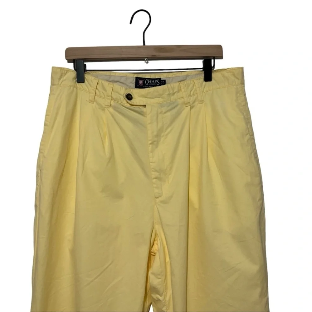 Chaps Ralph Lauren Golf Pants 36x32 Pleated Preppy Casual Resort